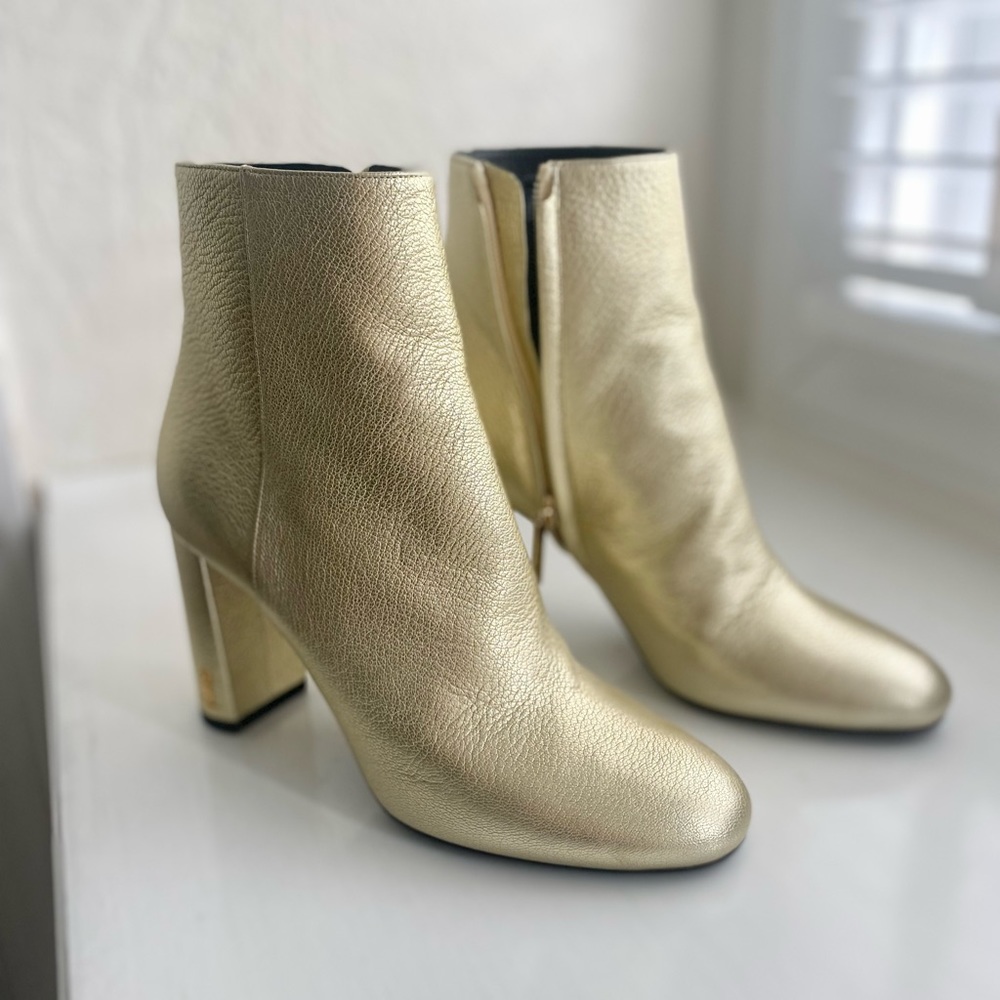 Brand New YSL Gold Booties 36